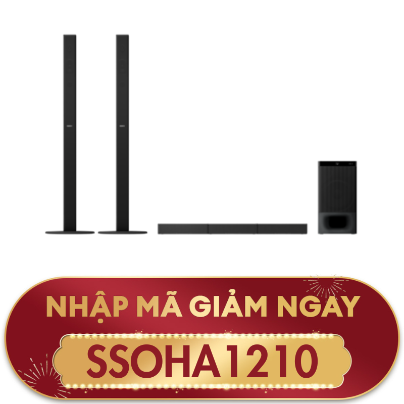 [NHẬP MÃ SSOHA1210, GIẢM NGAY 10%] Hệ thống Loa thanh Home Cinema 5.1 kênh, tích hợp Bluetooth® | HT-S700RF