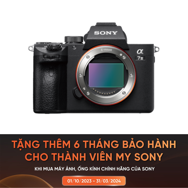 Máy ảnh Alpha 7 III tích hợp cảm biến hình ảnh full-frame 35mm (BDOMS)