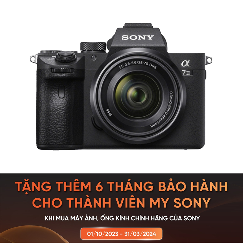 Máy ảnh Alpha 7 III tích hợp cảm biến hình ảnh full-frame 35 mm (BDOMS)